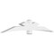 Ekena Millwork Alberta Architectural Grade PVC Gable Bracket, 108"W x 18"H x 6"D x 6"F, 4/12 Pitch GBP108X18X0606ALB00 - alternate 1